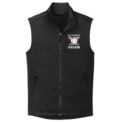 Baseball My Favorite Player Calls Me Papaw Collective Smooth Fleece Vest