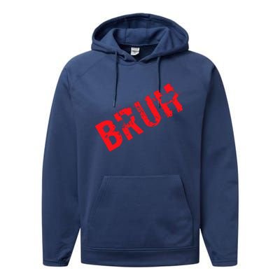 Bruh Meme Funny Saying Brother Greeting Teens Boy Performance Fleece Hoodie