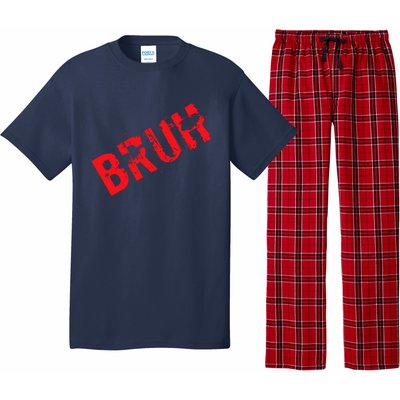 Bruh Meme Funny Saying Brother Greeting Teens Boy Pajama Set