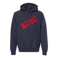 Bruh Meme Funny Saying Brother Greeting Teens Boy Premium Hoodie