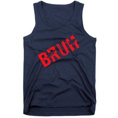 Bruh Meme Funny Saying Brother Greeting Teens Boy Tank Top