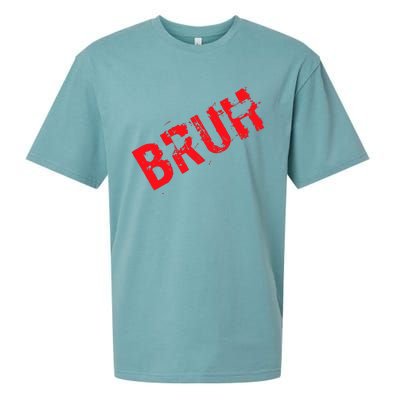 Bruh Meme Funny Saying Brother Greeting Teens Boy Sueded Cloud Jersey T-Shirt