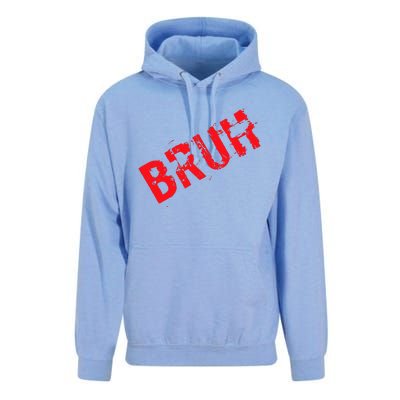 Bruh Meme Funny Saying Brother Greeting Teens Boy Unisex Surf Hoodie