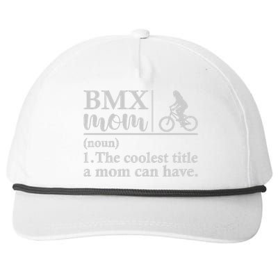 BMX Mom Funny Definition Gift Cycling Snapback Five-Panel Rope Hat