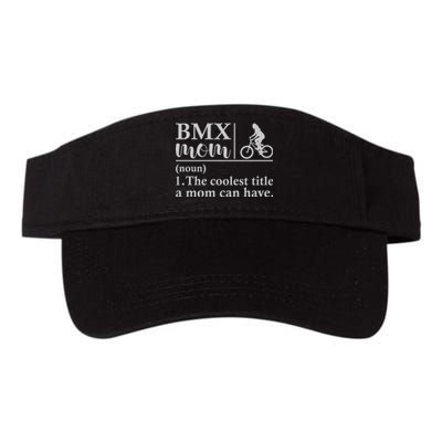 BMX Mom Funny Definition Gift Cycling Valucap Bio-Washed Visor