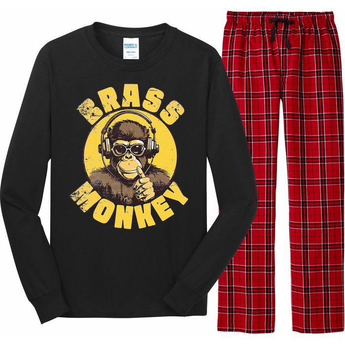 Brass Monkey Funny Cool Music Long Sleeve Pajama Set