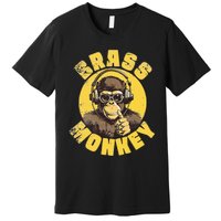 Brass Monkey Funny Cool Music Premium T-Shirt