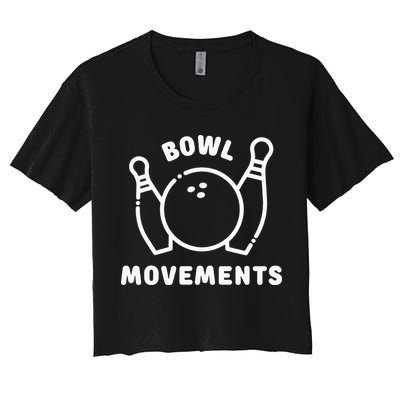Bowl Movements Funny Bowling Team Crop Top