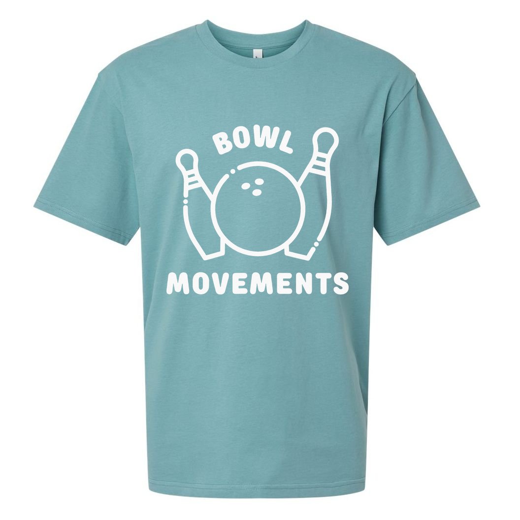 Bowl Movements Funny Bowling Team Sueded Cloud Jersey T-Shirt