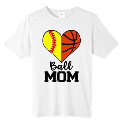 Ball Mom Funny Softball Basketball Player Mom Tall Fusion ChromaSoft Performance T-Shirt