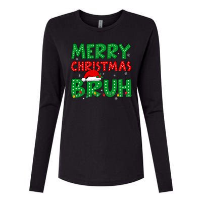 Bruh Meme Funny Saying Bro Greeting Teens Christmas Womens Cotton Relaxed Long Sleeve T-Shirt