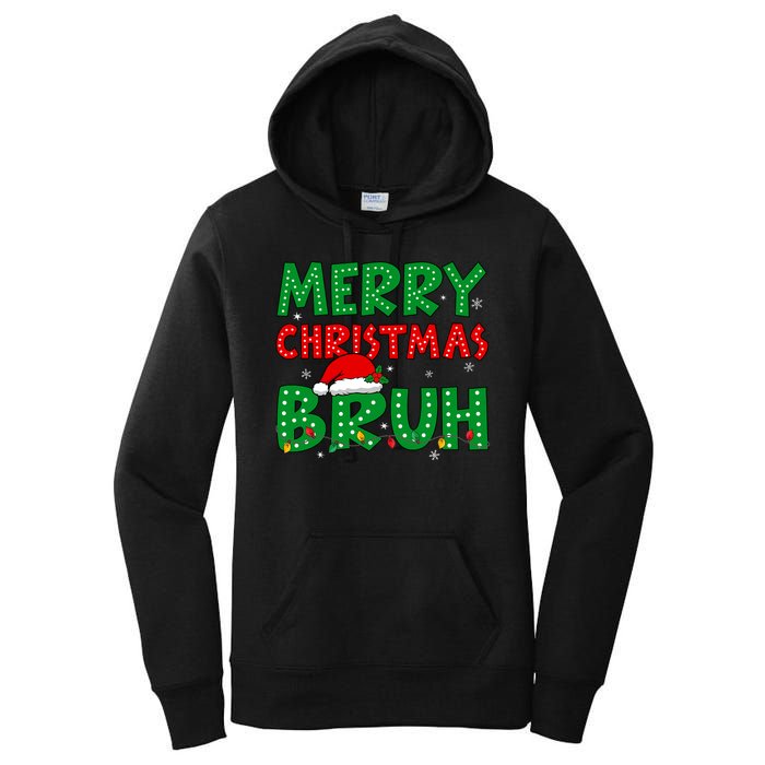 Bruh Meme Funny Saying Bro Greeting Teens Christmas Women's Pullover Hoodie