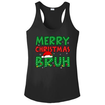 Bruh Meme Funny Saying Bro Greeting Teens Christmas Ladies PosiCharge Competitor Racerback Tank