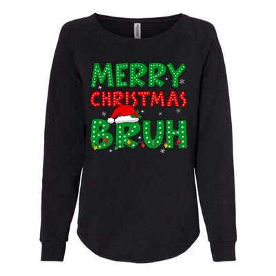 Bruh Meme Funny Saying Bro Greeting Teens Christmas Womens California Wash Sweatshirt