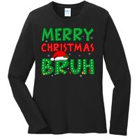 Bruh Meme Funny Saying Bro Greeting Teens Christmas Ladies Long Sleeve Shirt