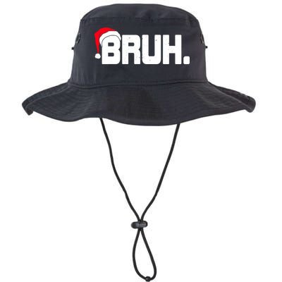 Bruh Meme Funny Christmas Holiday Teens Gifts Santa Hat Bucket Hat