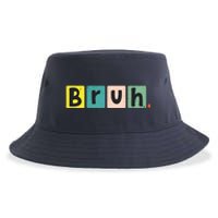 Bruh Meme Funny Saying Brother Greeting Teen Sustainable Bucket Hat