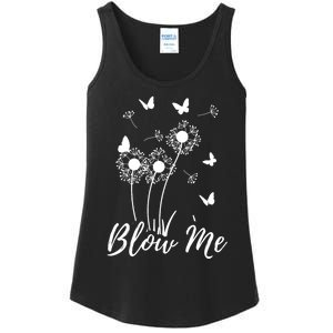 Blow Me Funny Dandelion Plant Flower Lovers Men Women Ladies Essential Tank