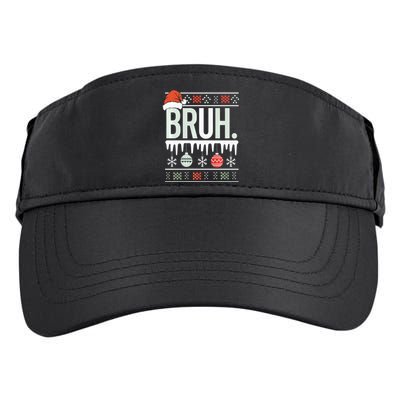 Bruh Meme Funny Christmas Santa Greeting Teens Xmas Adult Drive Performance Visor