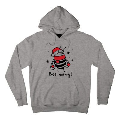 Bee Merry Funny Christmas Gift Bee Lover Tall Hoodie