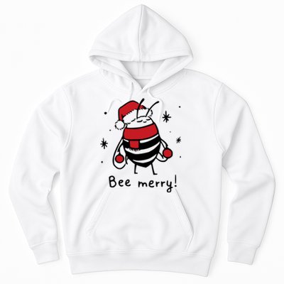 Bee Merry Funny Christmas Gift Bee Lover Hoodie