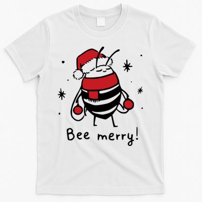 Bee Merry Funny Christmas Gift Bee Lover T-Shirt