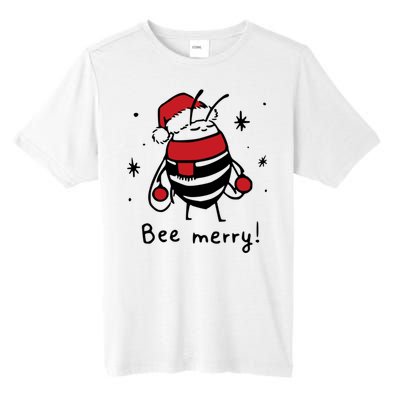 Bee Merry Funny Christmas Gift Bee Lover Tall Fusion ChromaSoft Performance T-Shirt