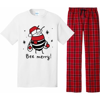 Bee Merry Funny Christmas Gift Bee Lover Pajama Set