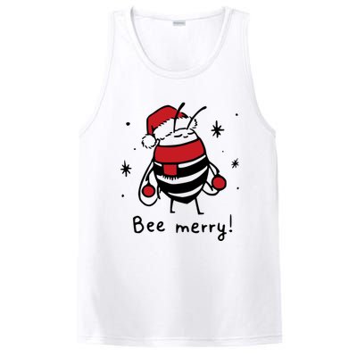 Bee Merry Funny Christmas Gift Bee Lover PosiCharge Competitor Tank