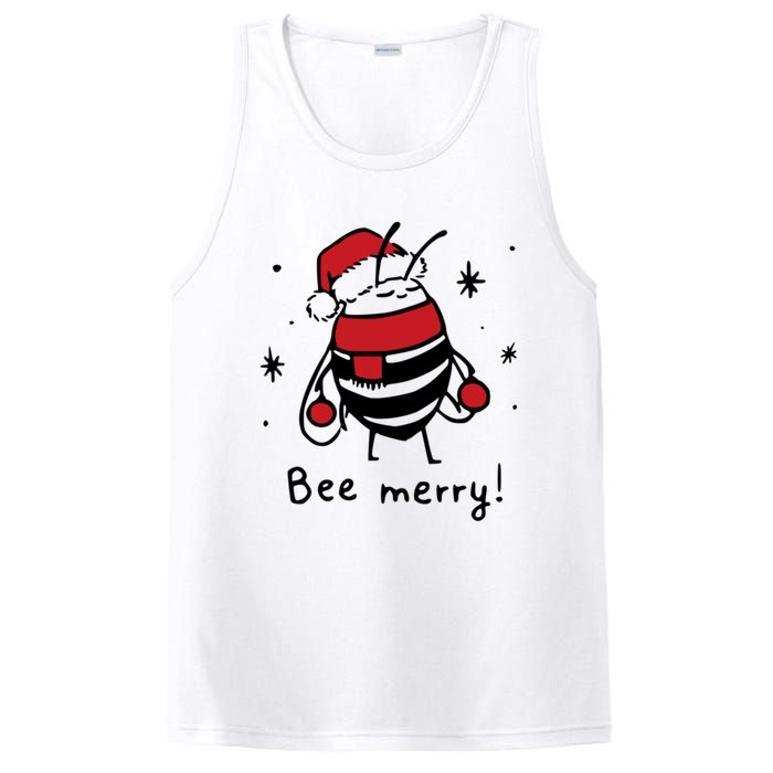 Bee Merry Funny Christmas Gift Bee Lover PosiCharge Competitor Tank