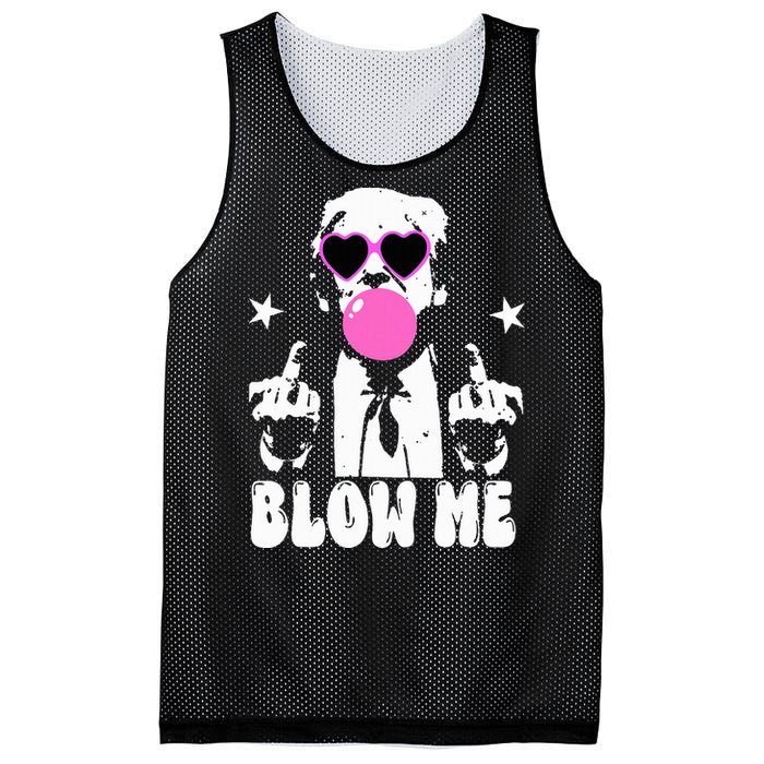 Blow Me Funny Trump Donald Trump 2024 Mesh Reversible Basketball Jersey Tank