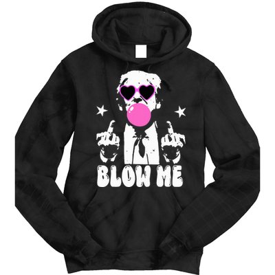 Blow Me Funny Trump Donald Trump 2024 Tie Dye Hoodie