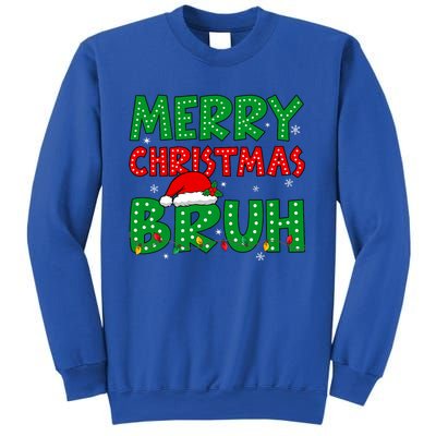 Bruh Meme Funny Saying Bro Greeting Teens Christmas Sweatshirt