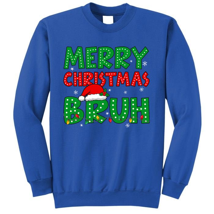 Bruh Meme Funny Saying Bro Greeting Teens Christmas Sweatshirt