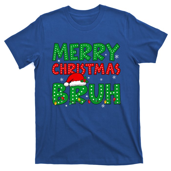 Bruh Meme Funny Saying Bro Greeting Teens Christmas T-Shirt