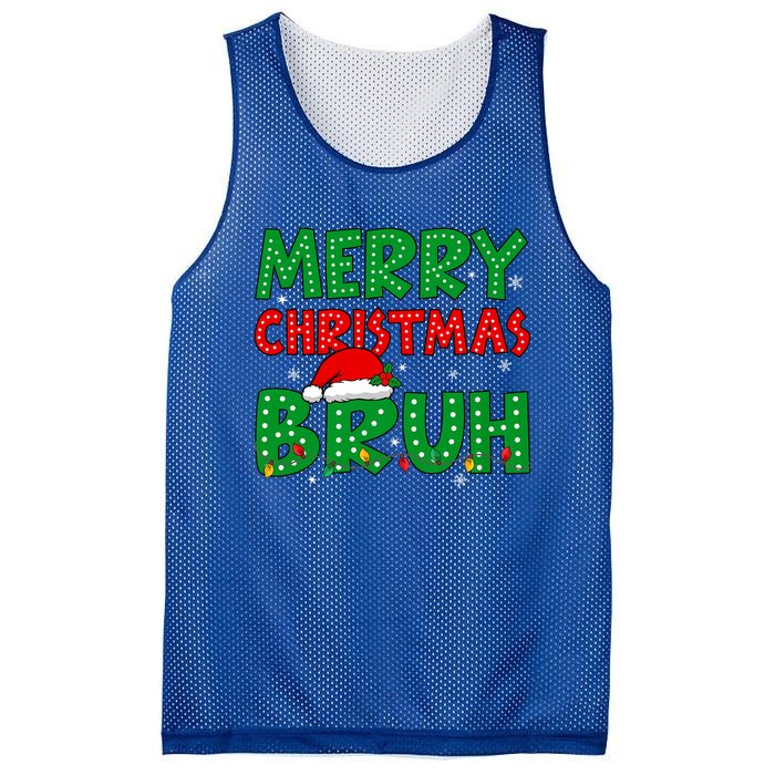 Bruh Meme Funny Saying Bro Greeting Teens Christmas Mesh Reversible Basketball Jersey Tank