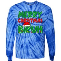 Bruh Meme Funny Saying Bro Greeting Teens Christmas Tie-Dye Long Sleeve Shirt