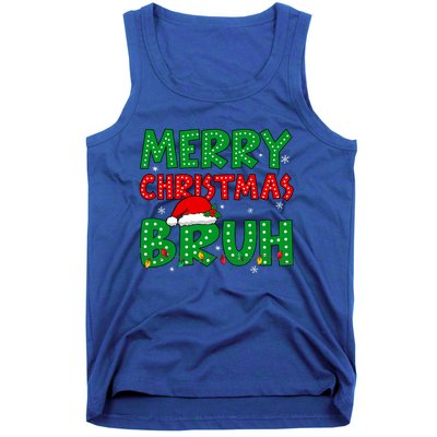 Bruh Meme Funny Saying Bro Greeting Teens Christmas Tank Top