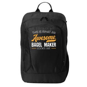 Bagel Maker Foodie Bread Bakery Food Jewish Sesame Sead Gift City Backpack