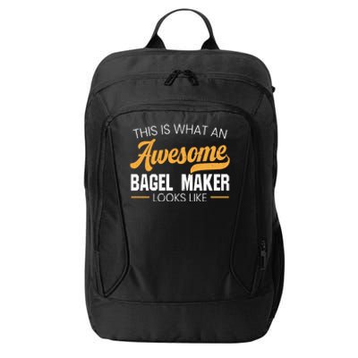 Bagel Maker Foodie Bread Bakery Food Jewish Sesame Sead Gift City Backpack