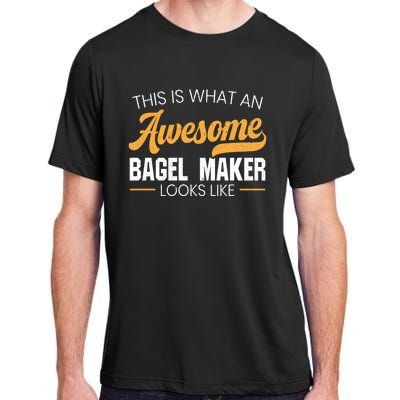 Bagel Maker Foodie Bread Bakery Food Jewish Sesame Sead Gift Adult ChromaSoft Performance T-Shirt