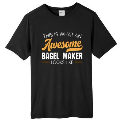 Bagel Maker Foodie Bread Bakery Food Jewish Sesame Sead Gift Tall Fusion ChromaSoft Performance T-Shirt