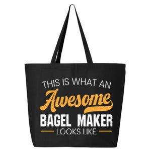 Bagel Maker Foodie Bread Bakery Food Jewish Sesame Sead Gift 25L Jumbo Tote