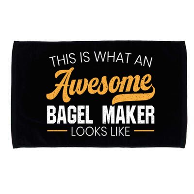 Bagel Maker Foodie Bread Bakery Food Jewish Sesame Sead Gift Microfiber Hand Towel