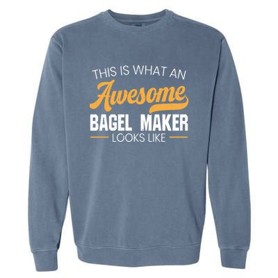 Bagel Maker Foodie Bread Bakery Food Jewish Sesame Sead Gift Garment-Dyed Sweatshirt