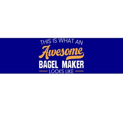 Bagel Maker Foodie Bread Bakery Food Jewish Sesame Sead Gift Bumper Sticker