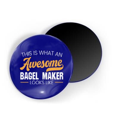 Bagel Maker Foodie Bread Bakery Food Jewish Sesame Sead Gift Magnet