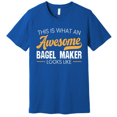 Bagel Maker Foodie Bread Bakery Food Jewish Sesame Sead Gift Premium T-Shirt