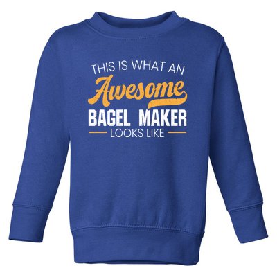 Bagel Maker Foodie Bread Bakery Food Jewish Sesame Sead Gift Toddler Sweatshirt