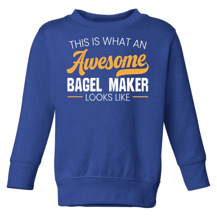 Bagel Maker Foodie Bread Bakery Food Jewish Sesame Sead Gift Toddler Sweatshirt